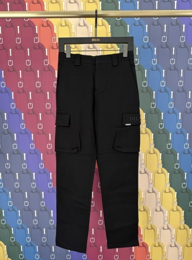 DILLO 鼎锋秋冬推荐 男士字母口袋装饰直筒休闲裤 DLFBAK392787