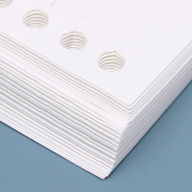 FUMEI 고농축 루스 리프 코어 A5 스퀘어 아이 수평선 노트 탈착식 및 교체 가능한 코어가있는 학생용 20 홀