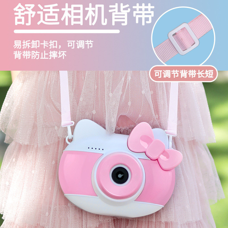 INTERNET CELEBRITY DOUYIN THE SAME AUTOMATIC BUBBLE BLOWING MACHINE PIGGY CAMERA CHILDRENS AND GIRLS HEARTS TOY GUNS BUBBLE WATER