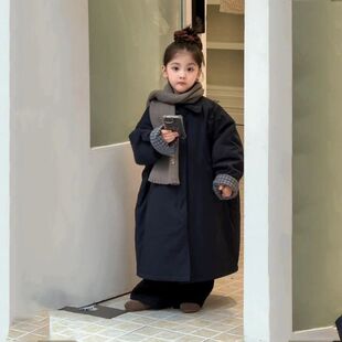 儿童棉服男款2025新款冬大童女款女式冬季巨好看的外套加绒加厚洋