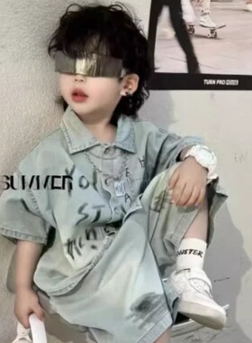 11岁男孩套装潮帅气时髦10岁5小学生胖男孩八岁男童日系穿搭韩式7