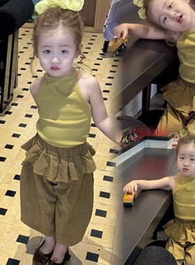 女宝宝漂亮夏季套装巨好看的女童