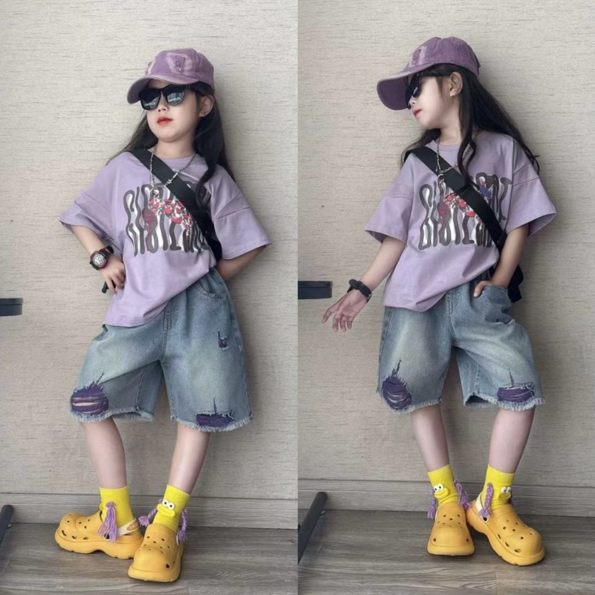 13岁女孩衣服2025新款夏套装时尚