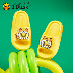 亲子鞋 休闲居家一字凉拖呆萌浴室鞋 2025新款 B.Duck小黄鸭儿童拖鞋