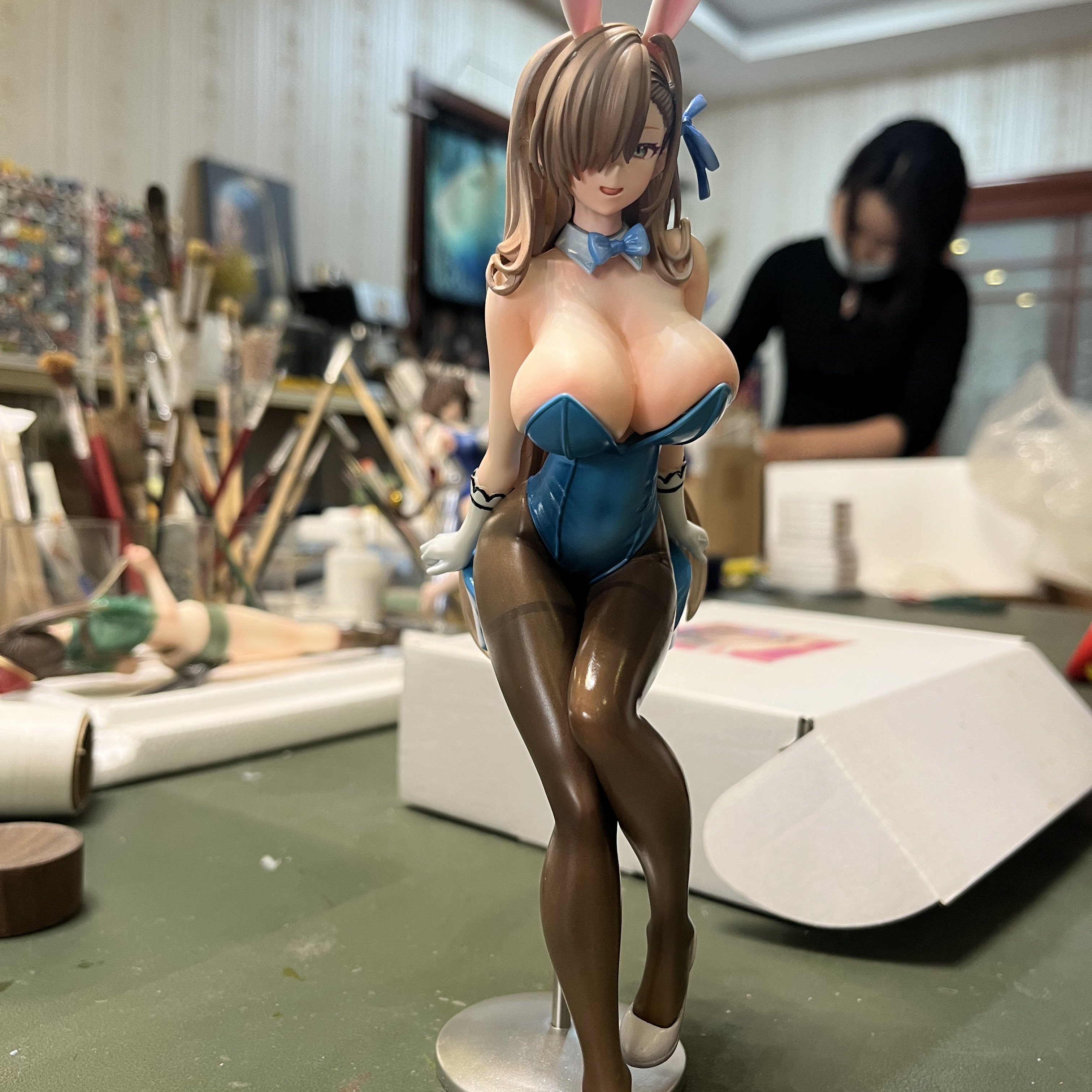 碧蓝档案 一之濑明日奈 兔女郎 GK 涂装师完成品,家居饰品,桌面摆件,淘宝优惠券,粉丝福利购,淘宝优惠卷