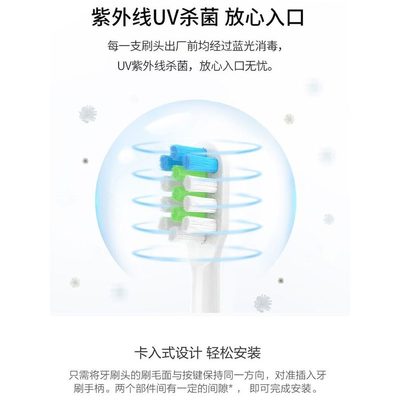 适配荷兰澎湃电动牙刷头ProYoung替换T-6S7S儿童pp801必要
