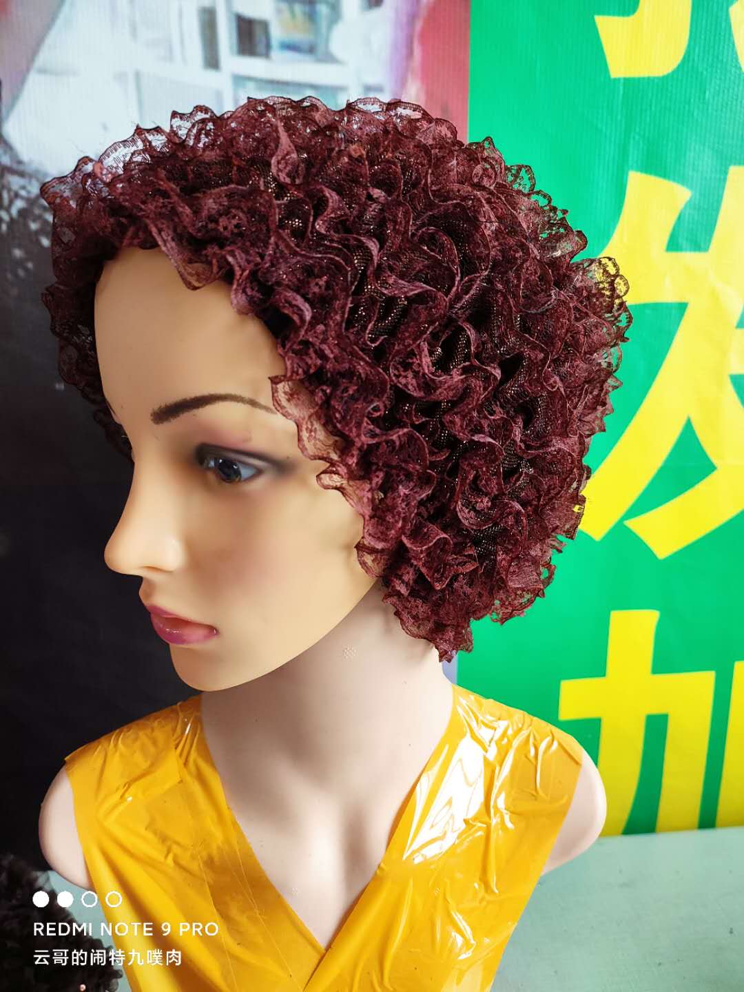 帽子女新款潮流秋冬季蕾丝包头帽