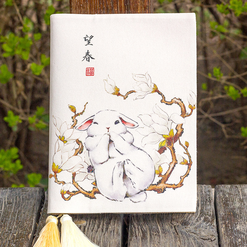 定制手账本豪华版古风手帐本子文艺青年白领复古手绘空白礼盒装