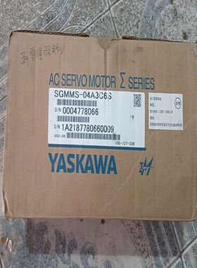 SGMMS-04A3C6S 安川伺服电机，箱码一致。