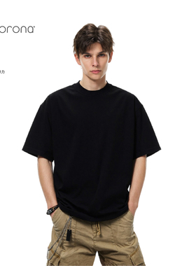 RASP索罗娜短袖小领口短宽版型凉感速干健身通勤基础纯色口粮T恤