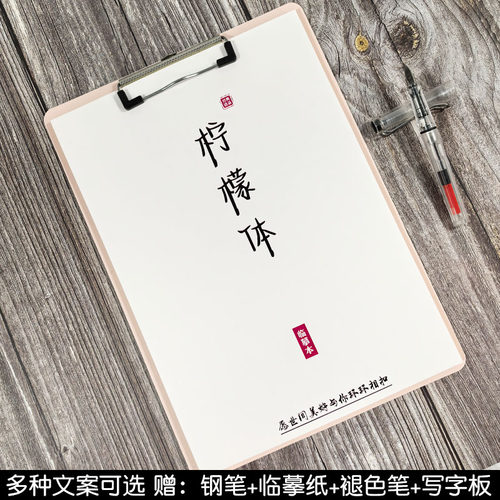 柠檬体作文文案女生好看钢笔字帖