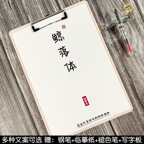 鲸落体学生作文素材钢笔临摹字帖
