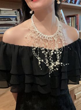 漫天繁星落入颈间~   优雅创意长泪珠项链