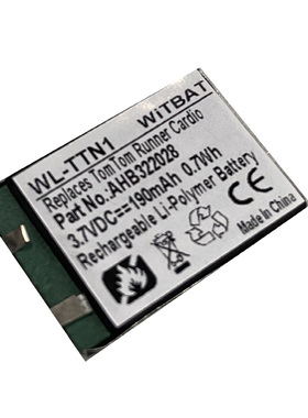 适用TomTom Golfer GPS手表电池AHB322028PW