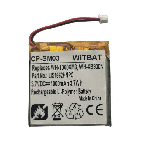 适用索尼WH-1000XM4蓝牙耳机电池LIS1662HNPC