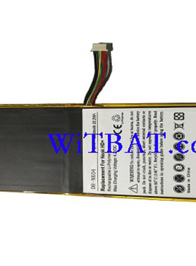 适用Barnes & Noble Nook HD+ BNTV600平板电池AVPB002-A110-01