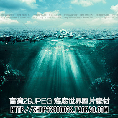 高清海底世界 梦幻海洋主题平面创意图片素材 广告设计素材29JPEG