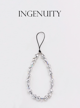 匠心手工坊巴洛克仿珍珠电镀手机链挂绳腕绳防丢气质女款包包挂饰