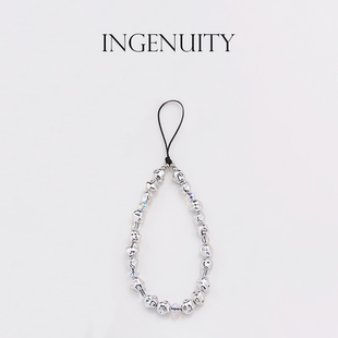 匠心手工坊巴洛克仿珍珠电镀手机链挂绳腕绳防丢气质女款包包挂饰