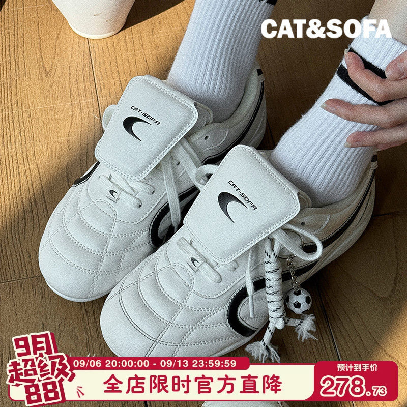 猫与沙发/双C足球鞋新款轻便系带赛车鞋流浪鞋子运动休闲德训鞋图片