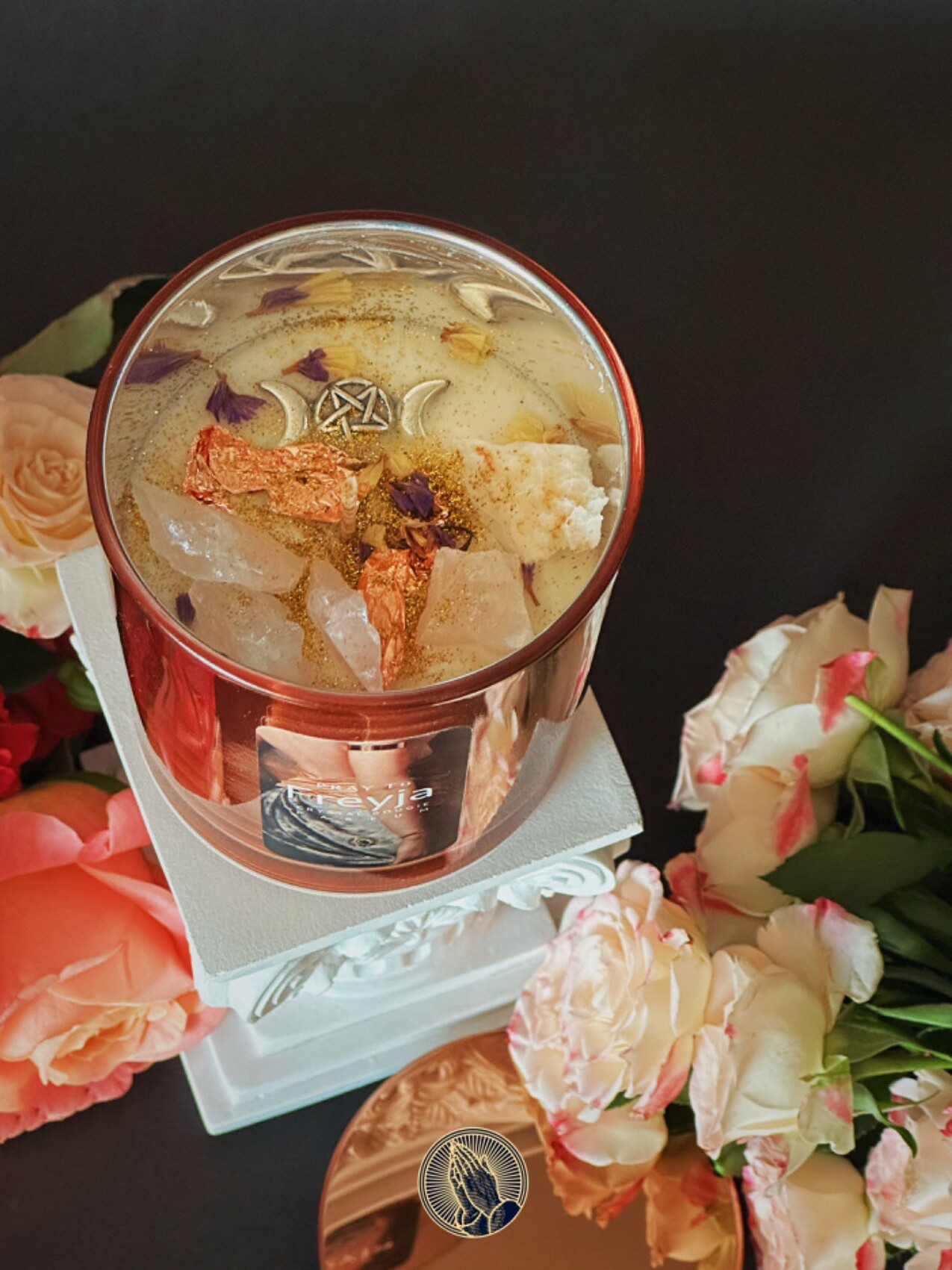 pray诸神系列蜡烛女神芙蕾雅水晶天然精油花香小众氛围香薰