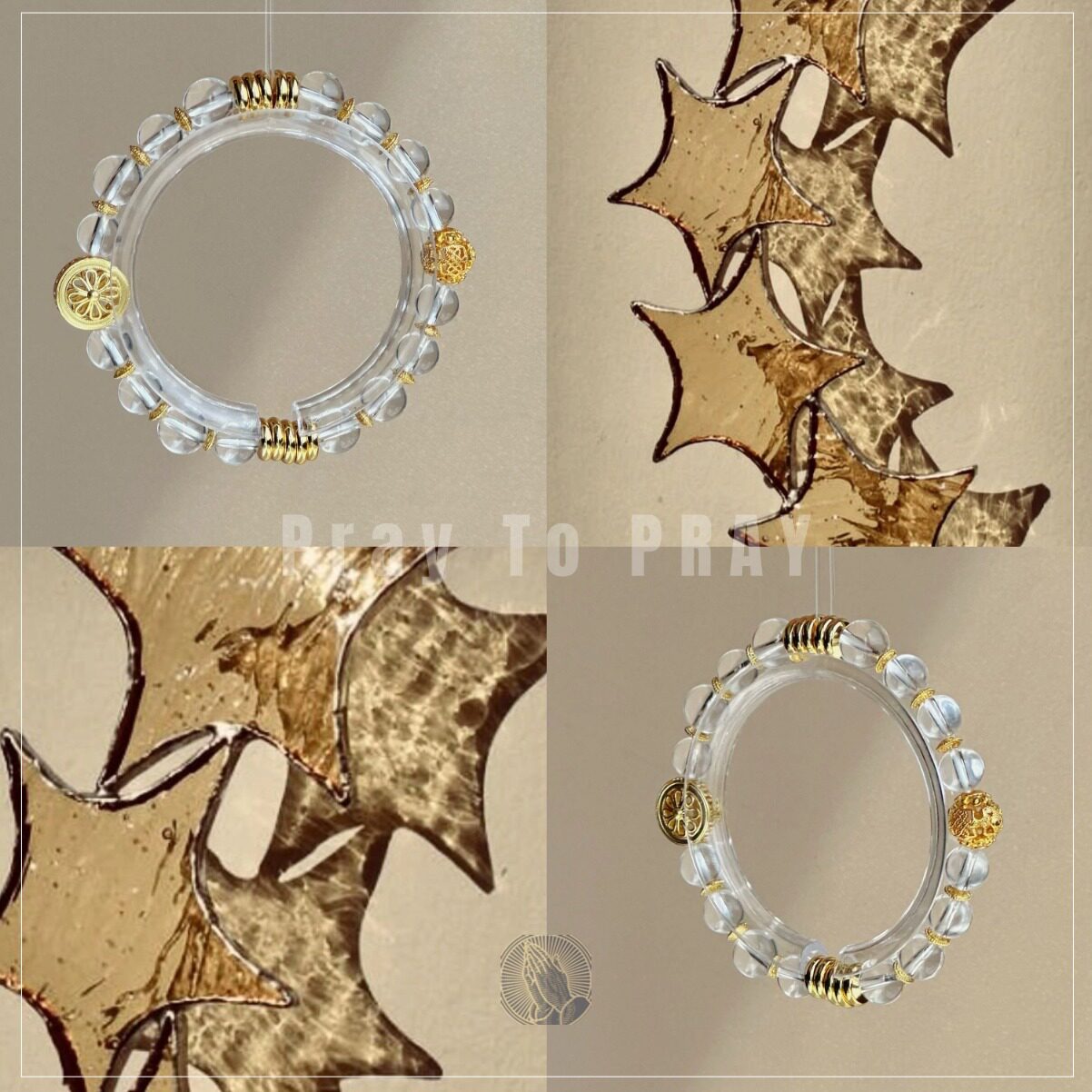 「Vesta Zen」」冰禅白水晶盘缠天然水晶手链保护净化四季顺遂