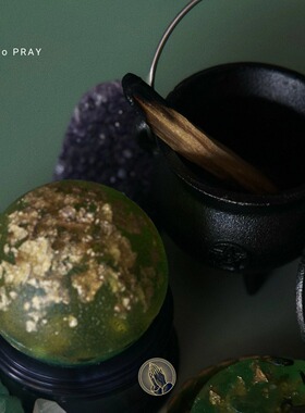 「繁荣之光」水晶球沐浴皂套草药精油天然富饶能量香皂