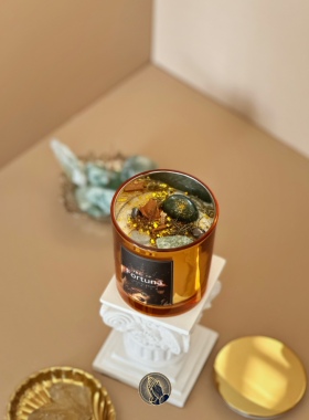 PRAY诸神系列蜡烛繁荣女神福尔图娜水晶天然精油花香小众氛围香薰