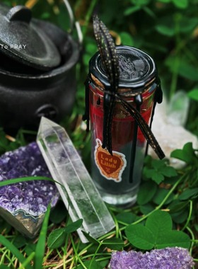 RUNE铭文系列7日水晶香氛许愿药草蜡烛成功外貌气质手作原创