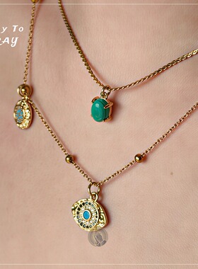 Moon·Nazar·Manda|新月曼陀罗三重灵韵显化项链吊坠锁骨链PRAY