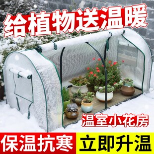 室外保温棚架子冬天保暖室内阳台户外植物暖棚温室小花棚暖房家用