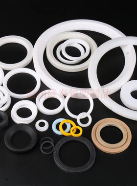 白色黑色防静电加玻璃纤维聚四氟乙烯PTFEF4铁氟龙板棒管密封垫圈