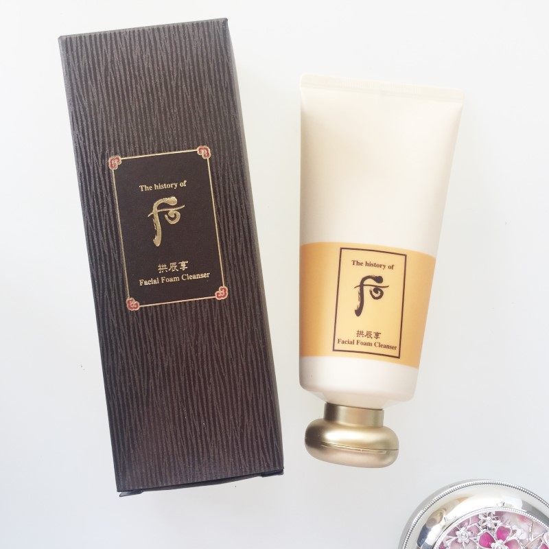 韩国whoo后共振享平衡泡沫洁面膏洗面奶黄色毛孔粗大保湿滋润正品