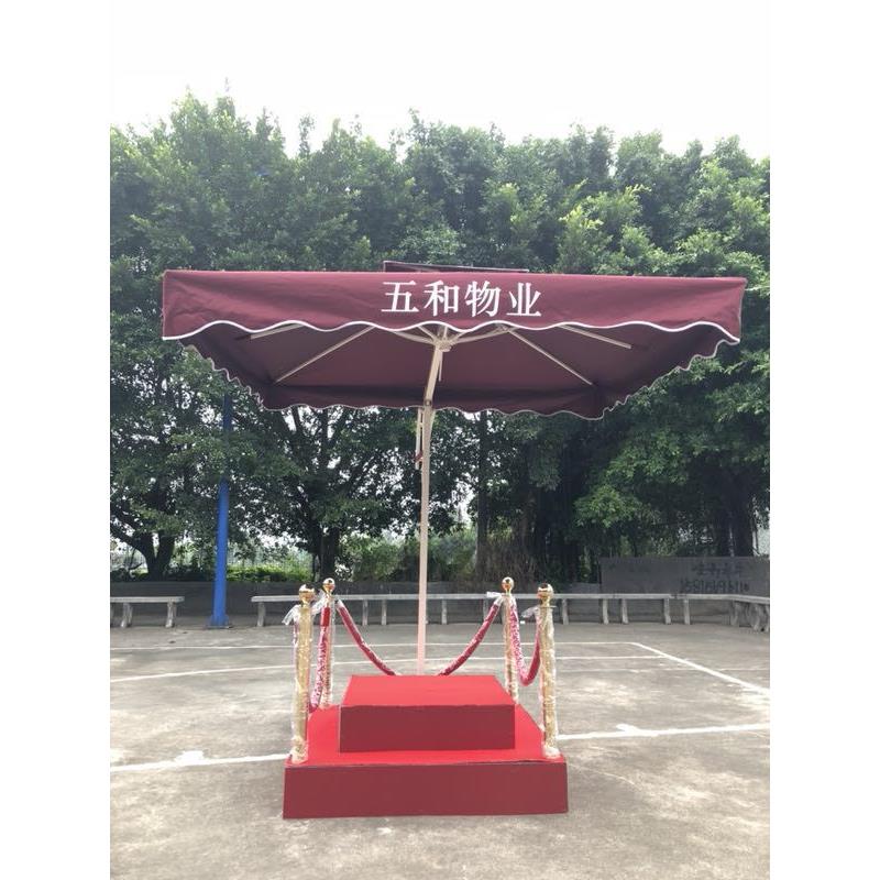 厂家直销小区单双层保安站岗台不锈钢带伞执勤岗亭门卫岗台保安亭