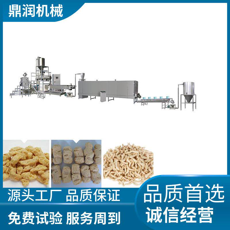 拆丝蛋白生产线 双螺杆大豆蛋白膨化机 球状蛋白生产加工设备
