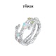 YVMIN尤目 甜食系列 糖纸肌理欧泊双层925银戒指情人节生日礼物