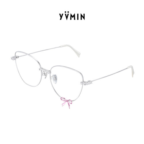 YVMIN尤目 金属蝴蝶结眼镜平光镜饰品设计师女生生日礼物新品