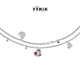 YVMIN尤目 甜食系列 宝石爱心双层项链锁骨链情人节生日礼物