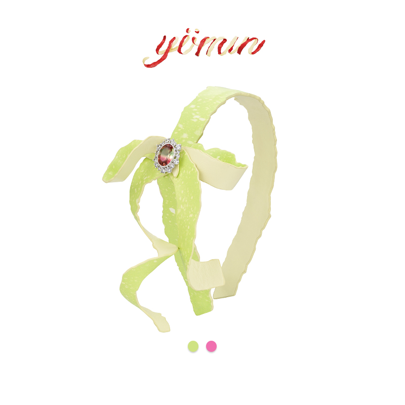 YVMIN尤目 苹果皮蝴蝶结发箍设计师款生日礼物【新品】