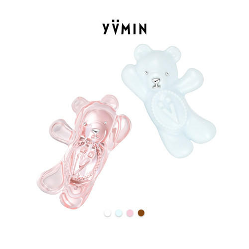 YVMIN尤目 发夹眼镜招手小熊bb夹发卡生日礼物设计师新品