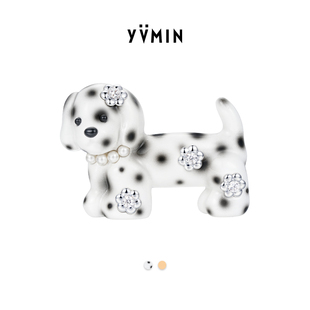 饰小狗发夹边夹刘海夹设计师生日礼物新品 花朵装 YVMIN尤目