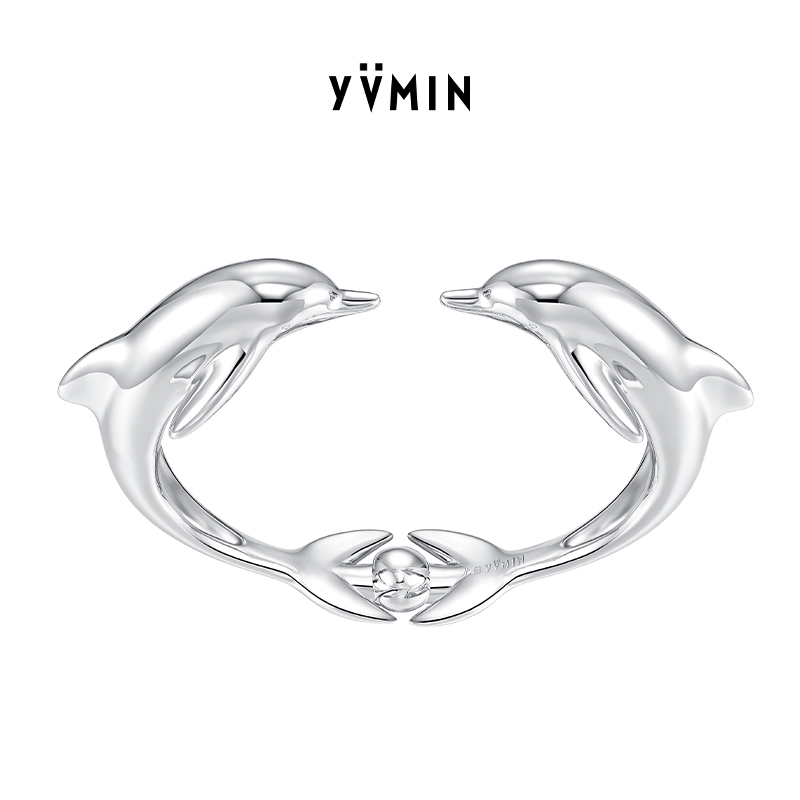 YVMIN尤目海豚复古手镯新品