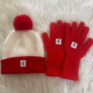 灵魂挚友|圣诞节!新款米老鼠 露指手套女冬季绒手套女保暖冬季