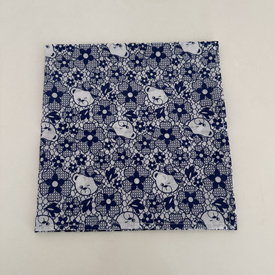 原创设计/孤品头巾/蕾丝花朵富贵熊图/赛博朋克数码印花头巾面罩