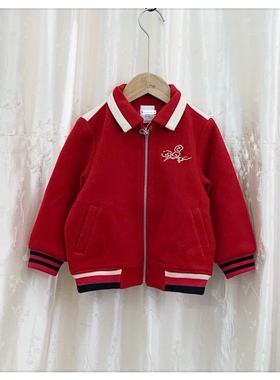 仅一件 品牌童装81166儿童秋冬男童宝宝呢子外套 夹克100