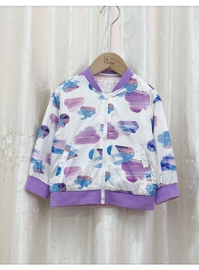 清仓特卖 品牌童装90213儿童春秋上衣夹克 女宝棒球服外套 100