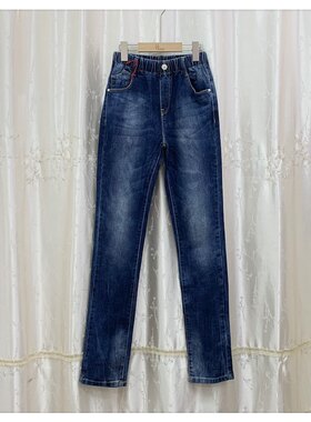 清仓仅一件1002品牌童装儿童春秋裤子小脚裤长裤 女童牛仔裤170码