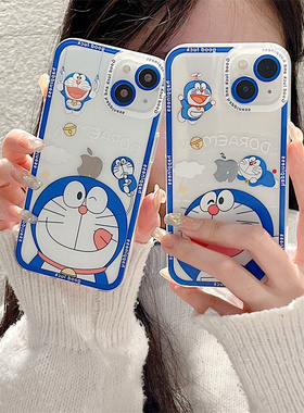 多啦a梦oppor17手机壳r15梦境版卡通r17pro软壳r15x透明a93可爱a95硅胶r11s女r11plus新款k7男k5情侣k3全包k1