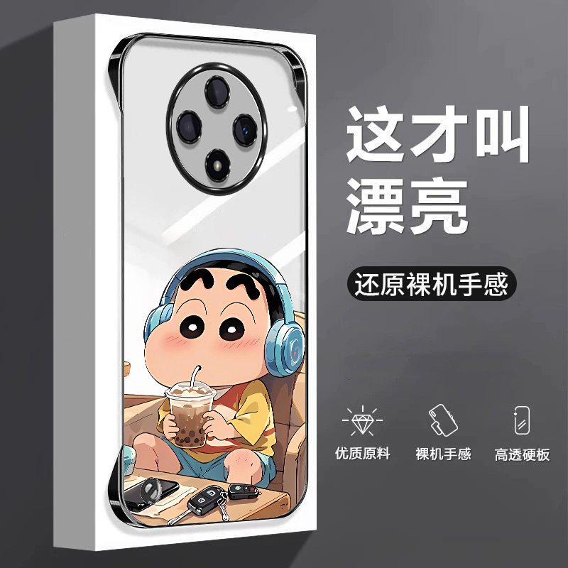 蜡笔小新适用oppoa3pro手机壳a1无边框a2散热a11x超薄a36女a58x男a72电镀套a53防摔a97外壳k12新款k10x/k12s