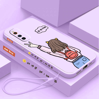 送手绳vivoiqooneo5手机壳未来可期IQOO液态硅胶笑一笑就好iqoopro全包镜头磨砂防摔软壳女款保护套超薄创意
